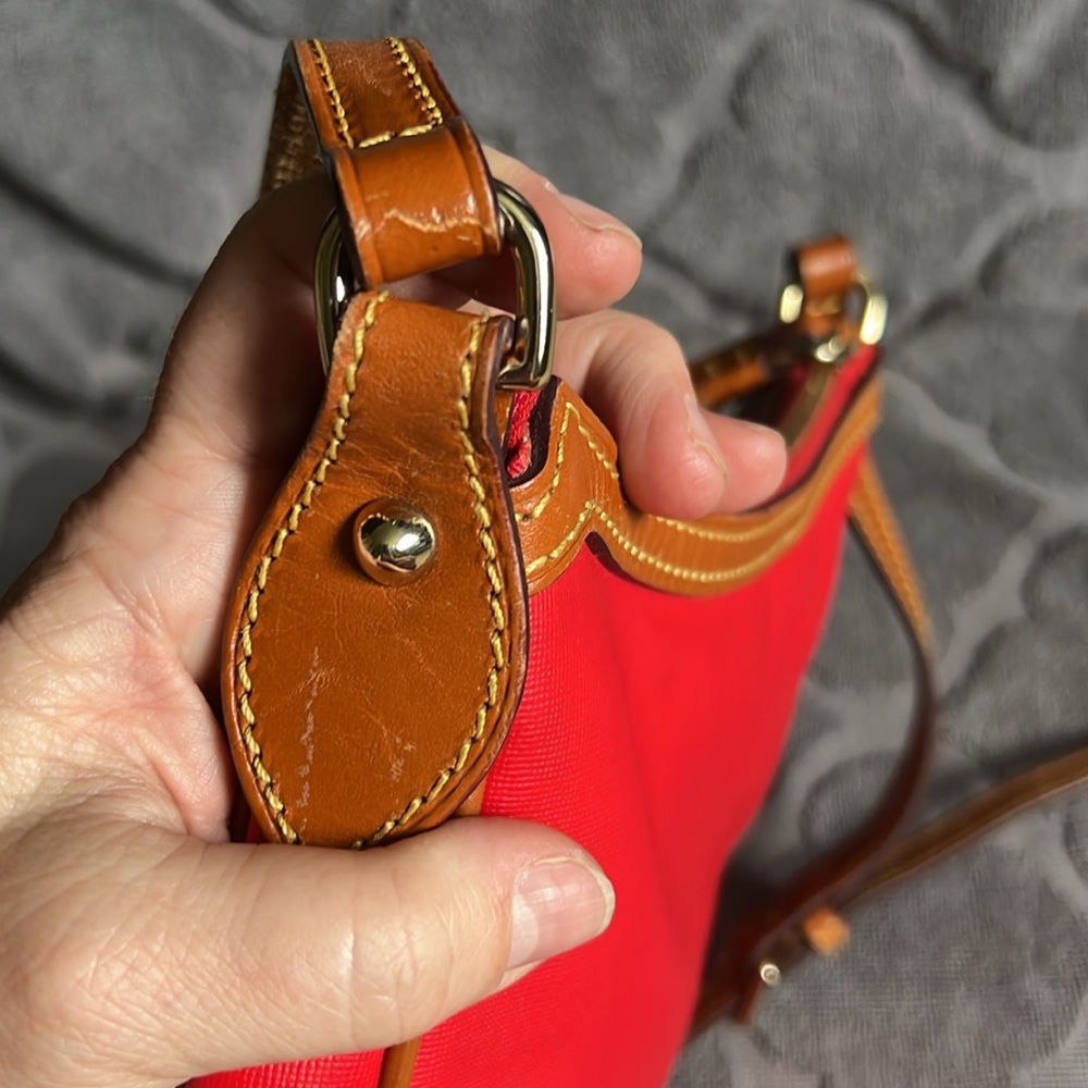Dooney & Bourke Red Slim Crossbody Purse - Picture 5 of 15